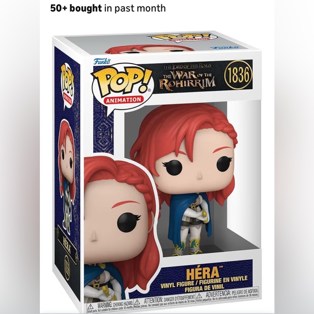 Funko Pop Animation Figure with Red and Blue Colors